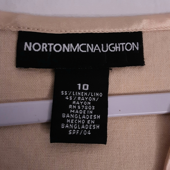 Norton McNaughton Linen Blend Top - Picture 6 of 7